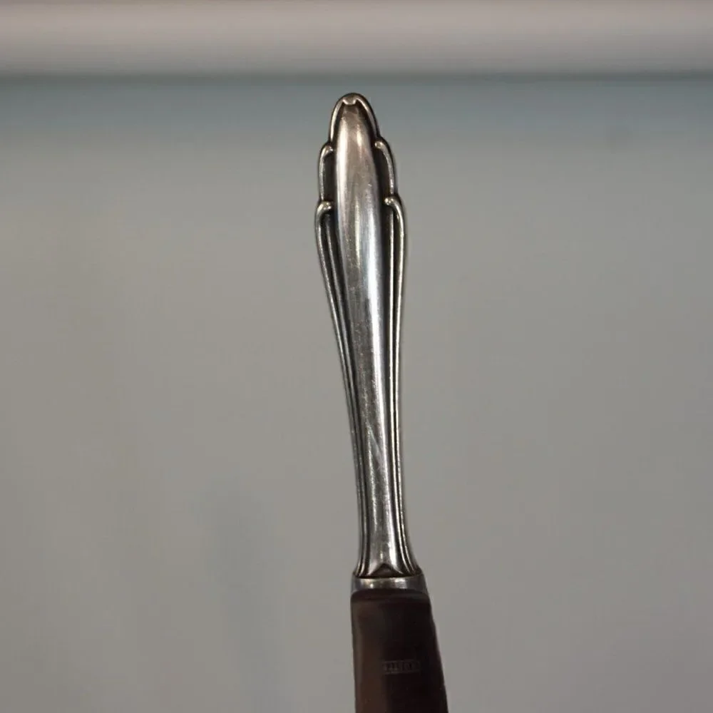 Vintage Gowe Wellner German Sliver Plate Knife Marke GW Gowe 90 18